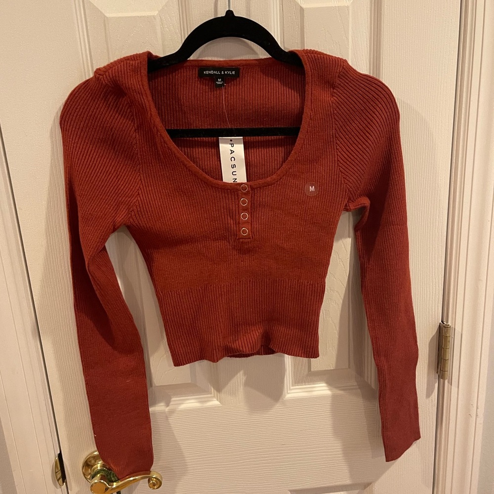 Pacsun Kendall & Kylie Brick Red Top Size M NWT